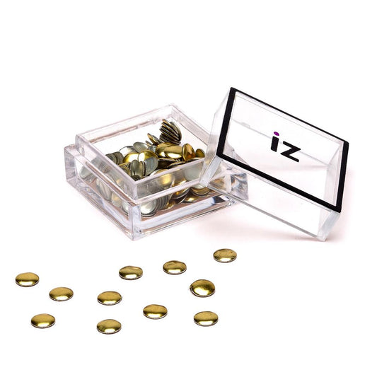 Large Gold Circle Nail Studs 30pcs