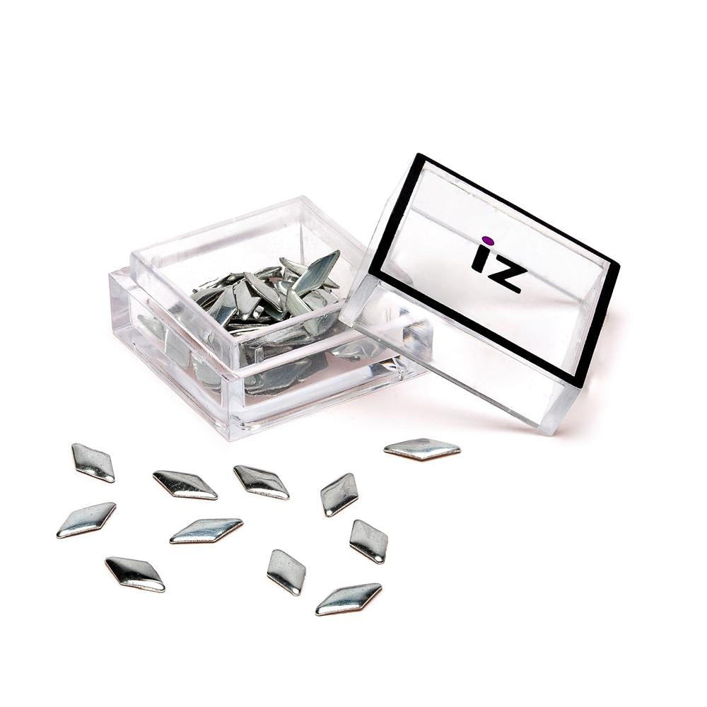 Silver Diamond Nail Art Studs 40pcs