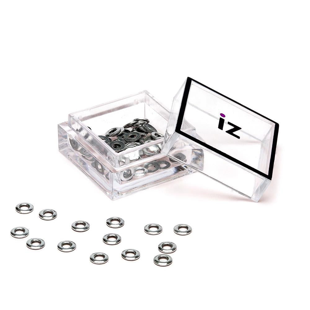 Silver Doughnut Nail Studs 40pcs