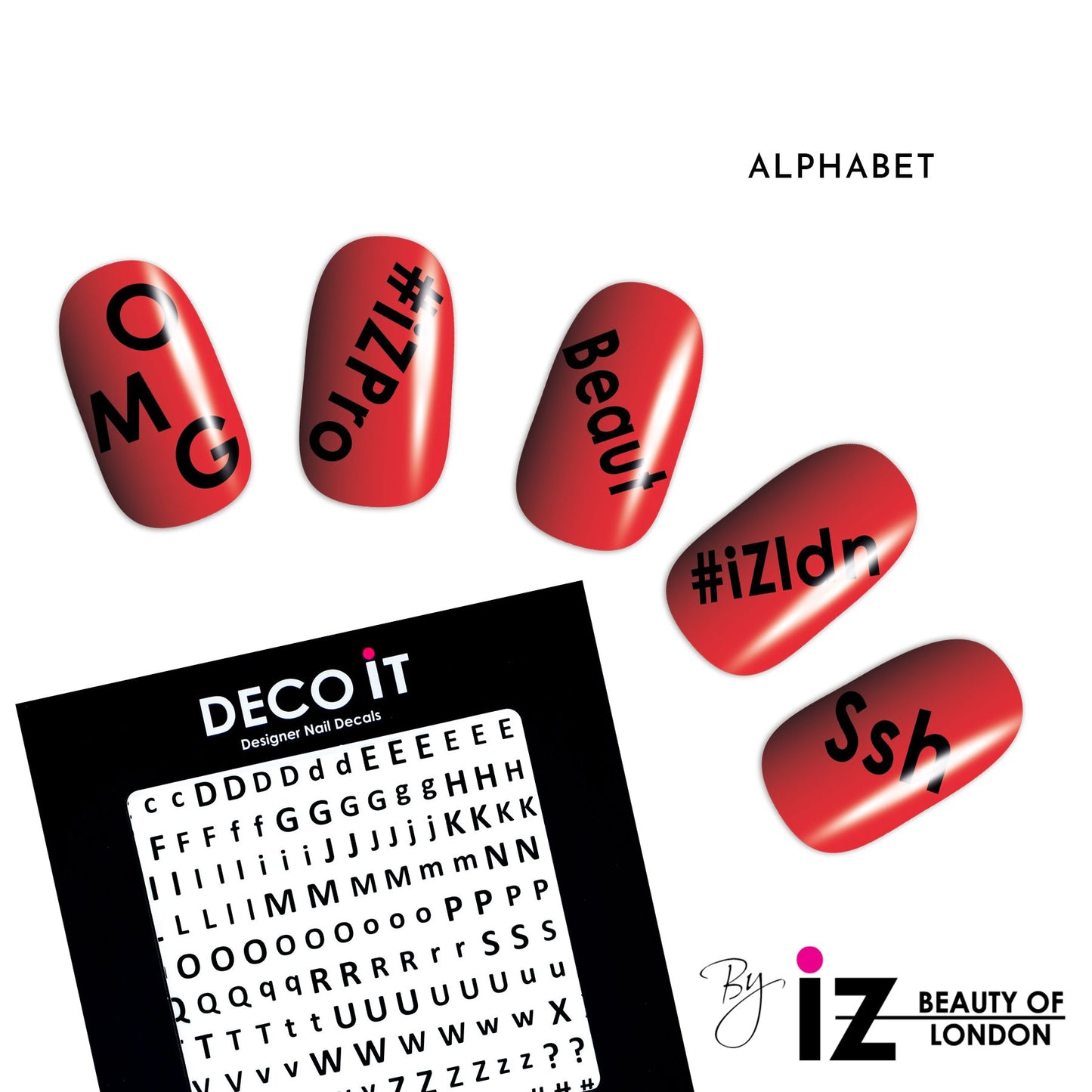 Alphabet Nail Decals
