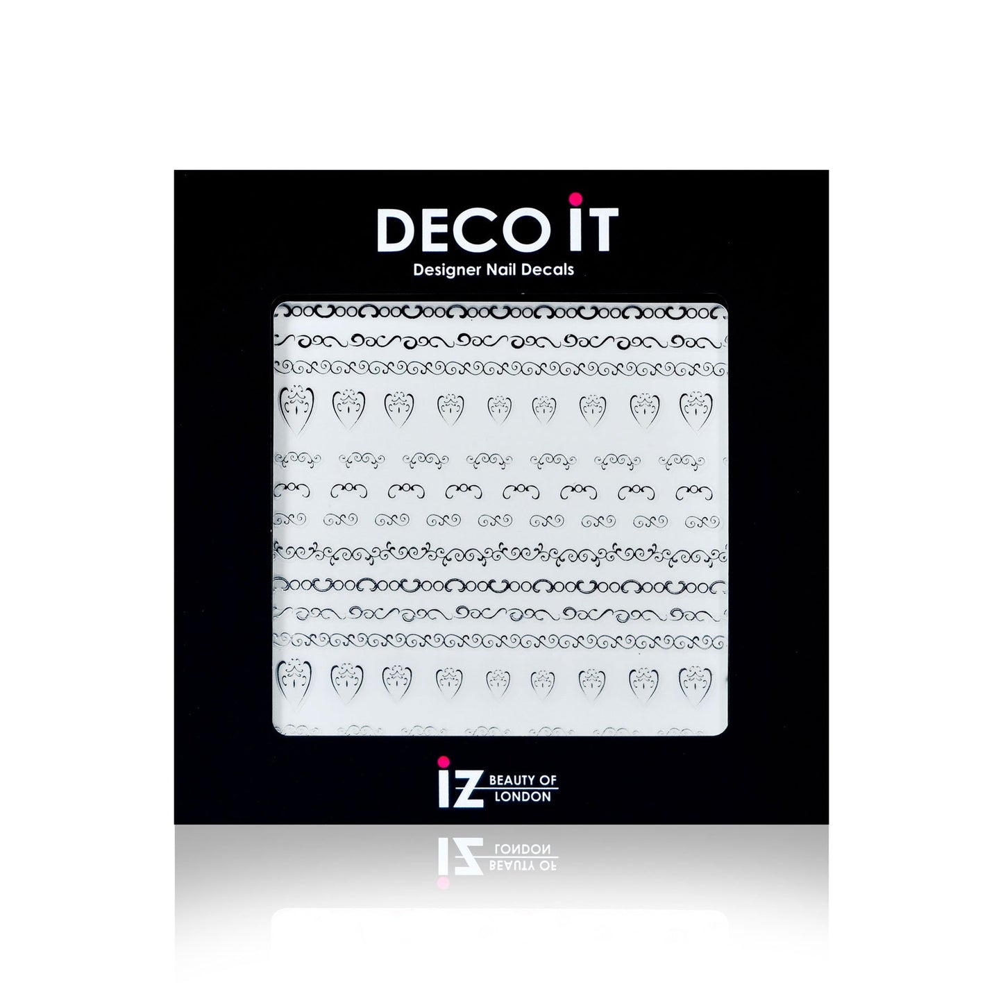 Bollywood Inspired Silver Swirl Nail Decals