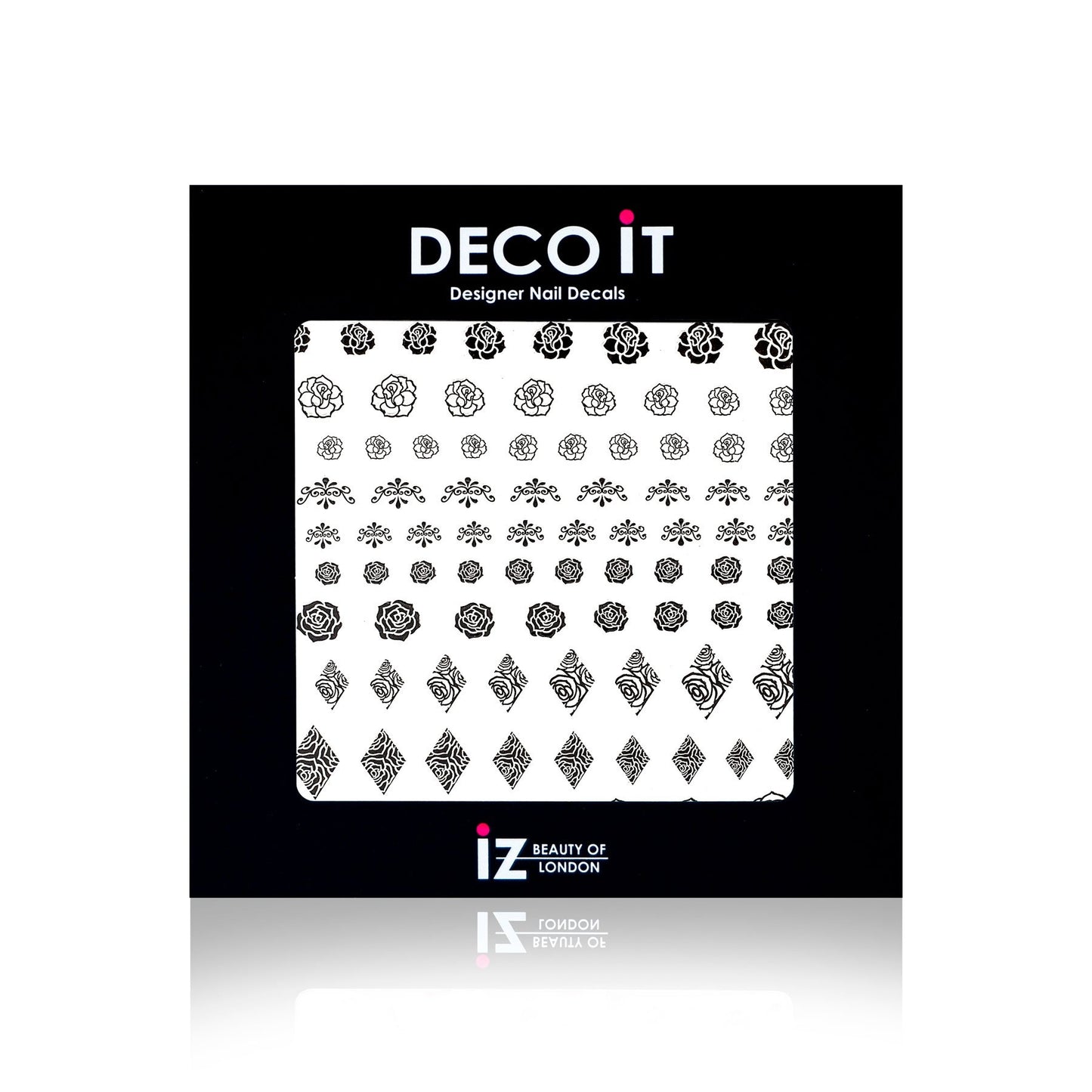 Diamond Rose Nail Decals