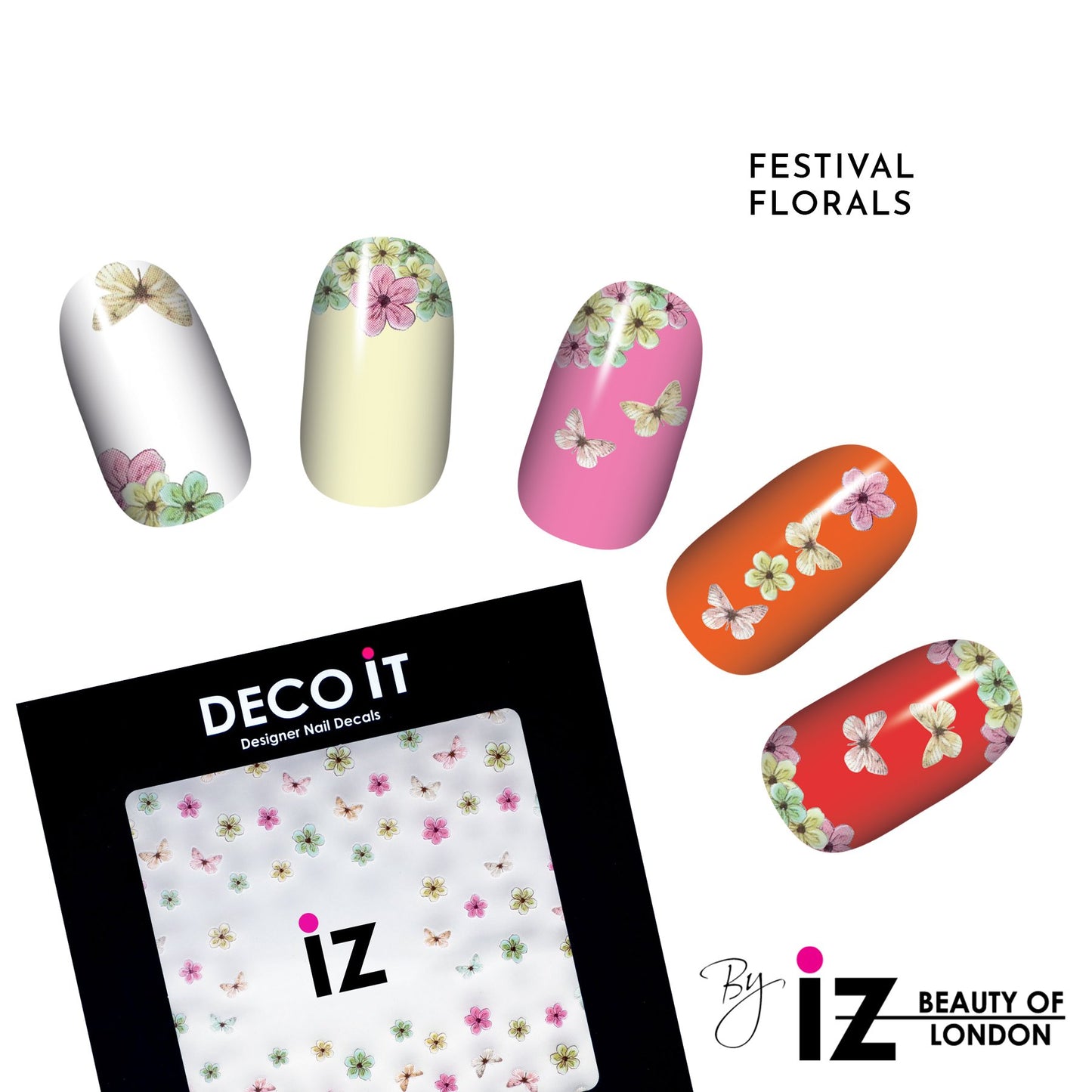 Festival Florals Nail Decals