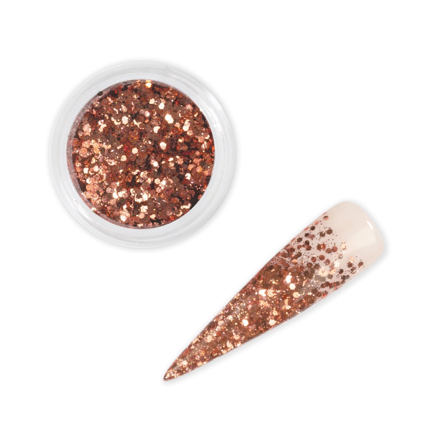 Golden Rose Nail Art Glitter