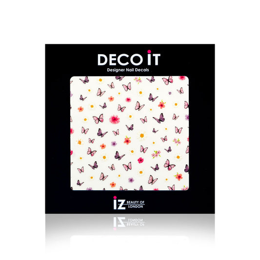 Hot Flutter Pink Nail Decals