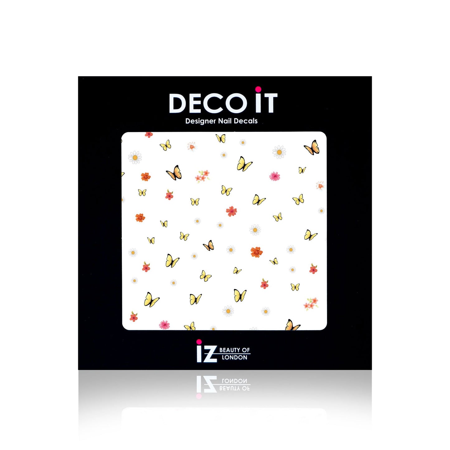 Hot Flutter Yellow Nail Decals