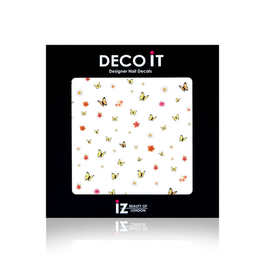 Hot Flutter Yellow Nail Decals