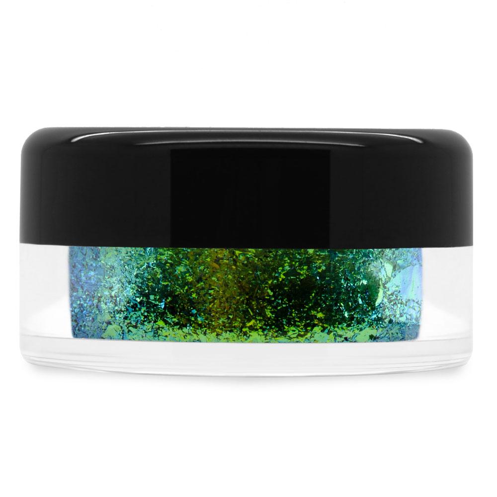 Lime Blue Chameleon Chrome Flakes
