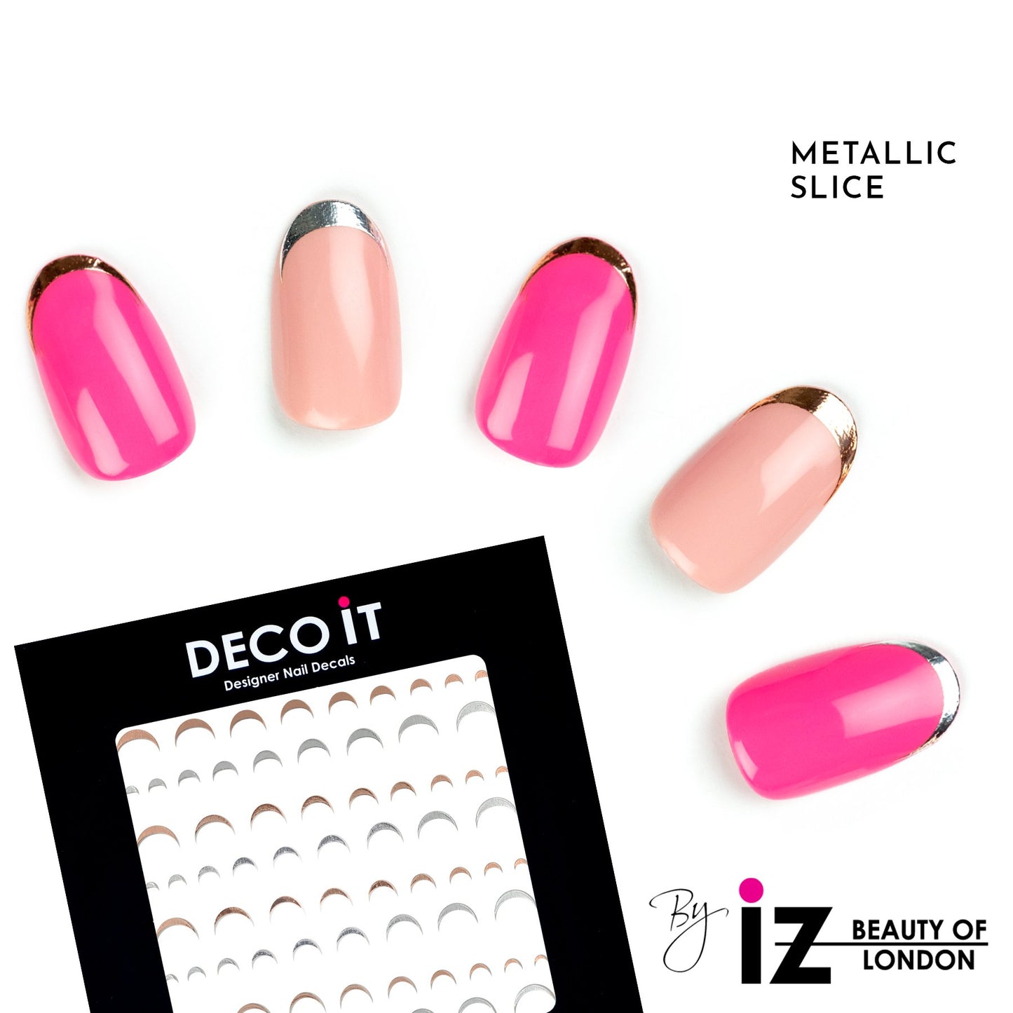 Metallic Slice Nail Decals
