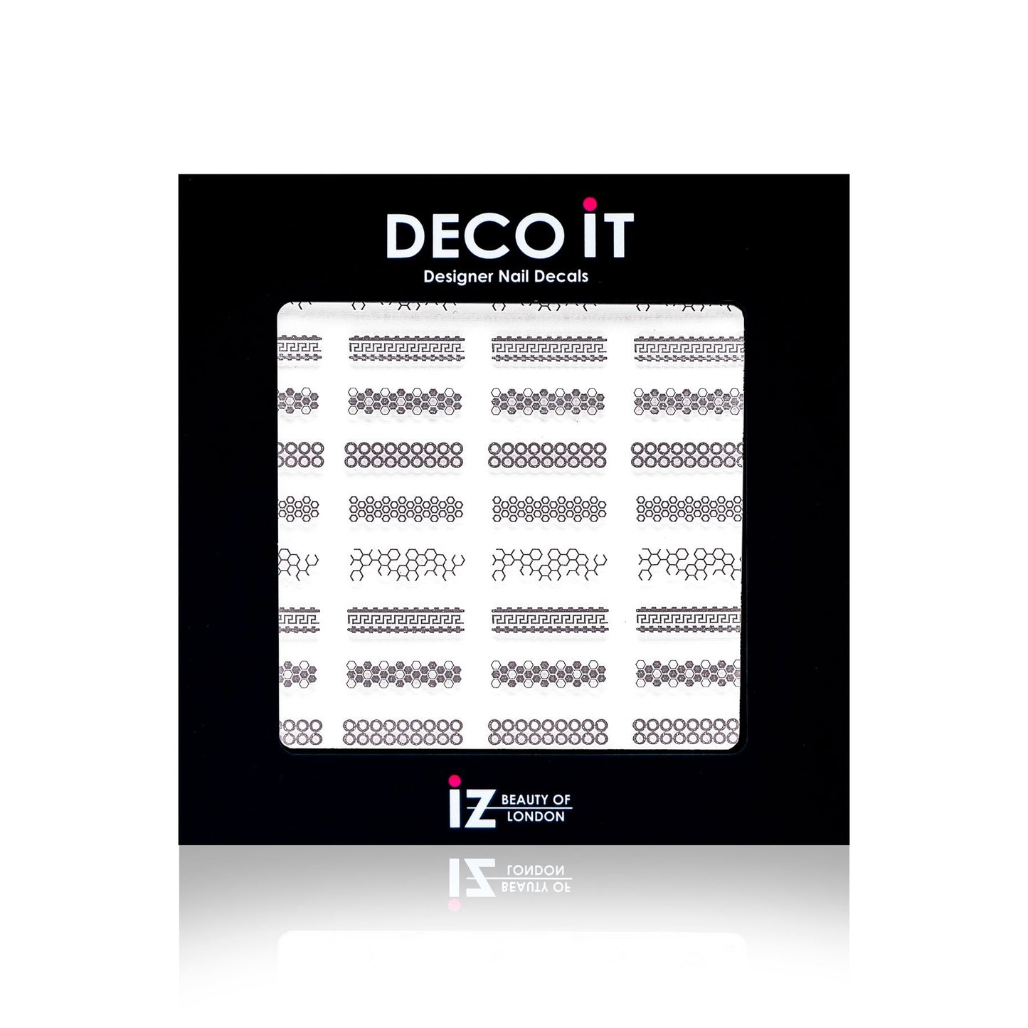 Silver Helix Nail Decals