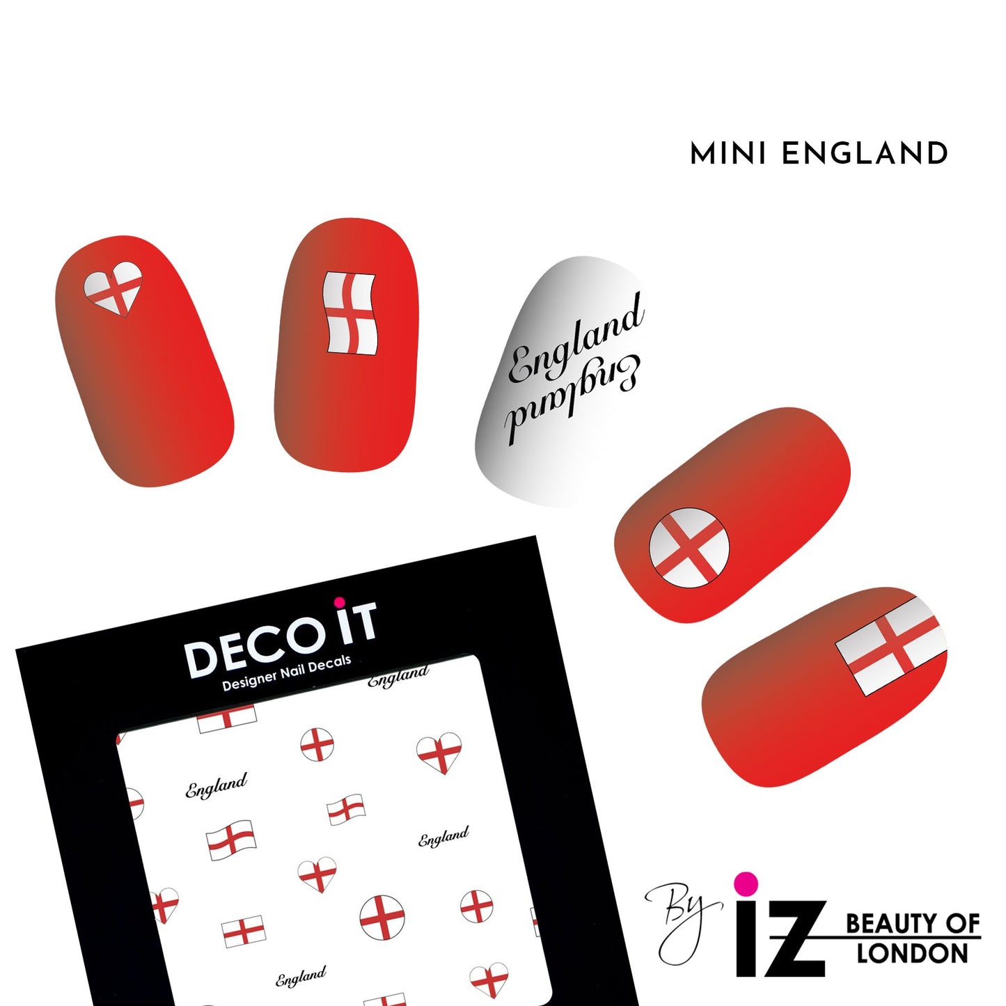 MINI England Flag Nail Decals