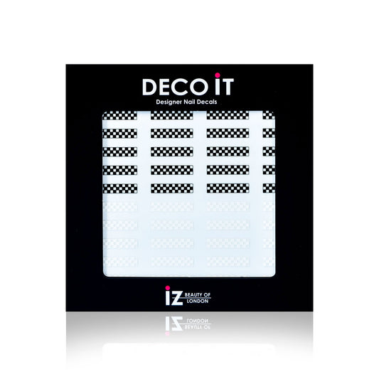 Monochrome Checker Board Nail Decals