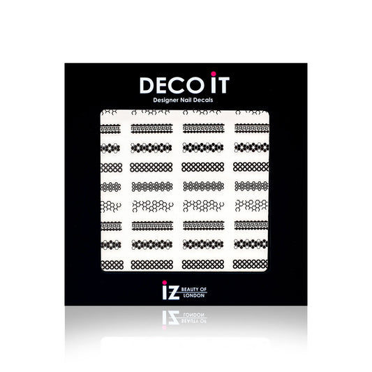 Monochrome Helix Nail Decals