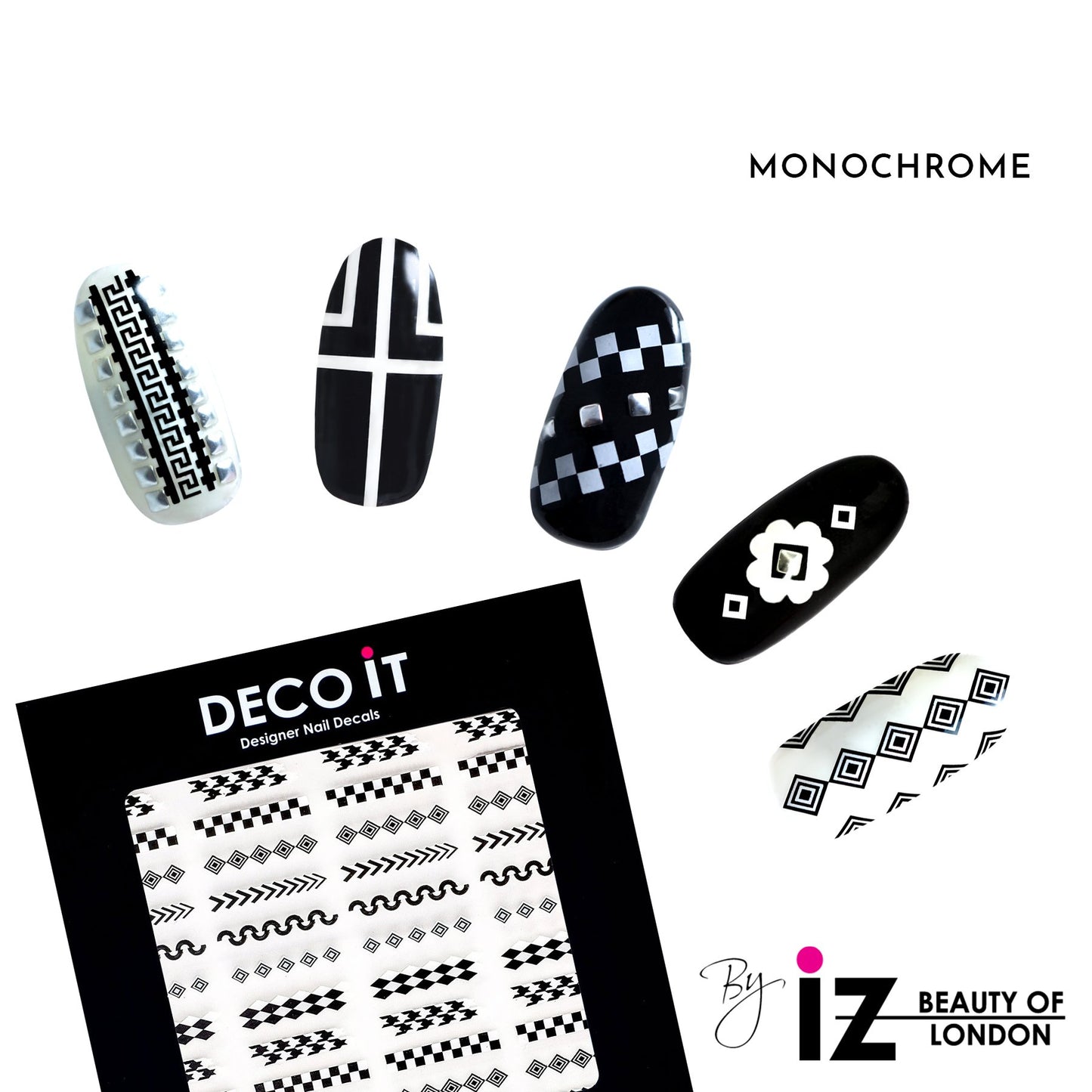 Monochrome Nail Decals