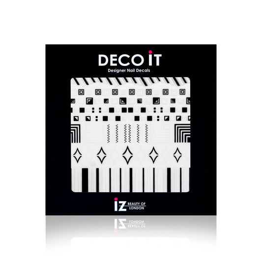 Monochrome Strike Nail Decals