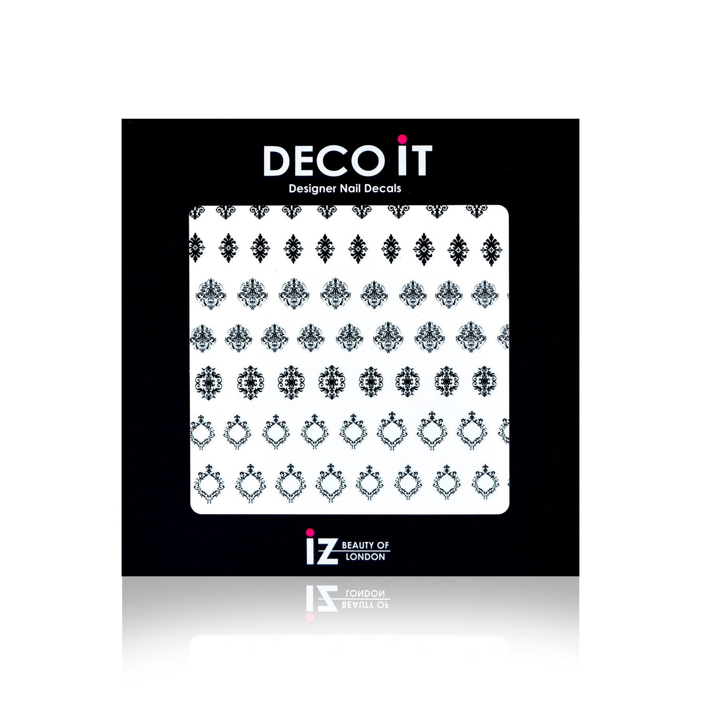 Ornate Black Nail Decals