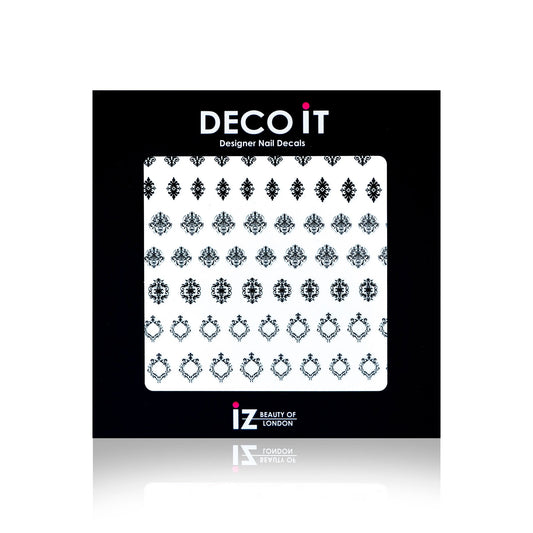 Ornate Black Nail Decals