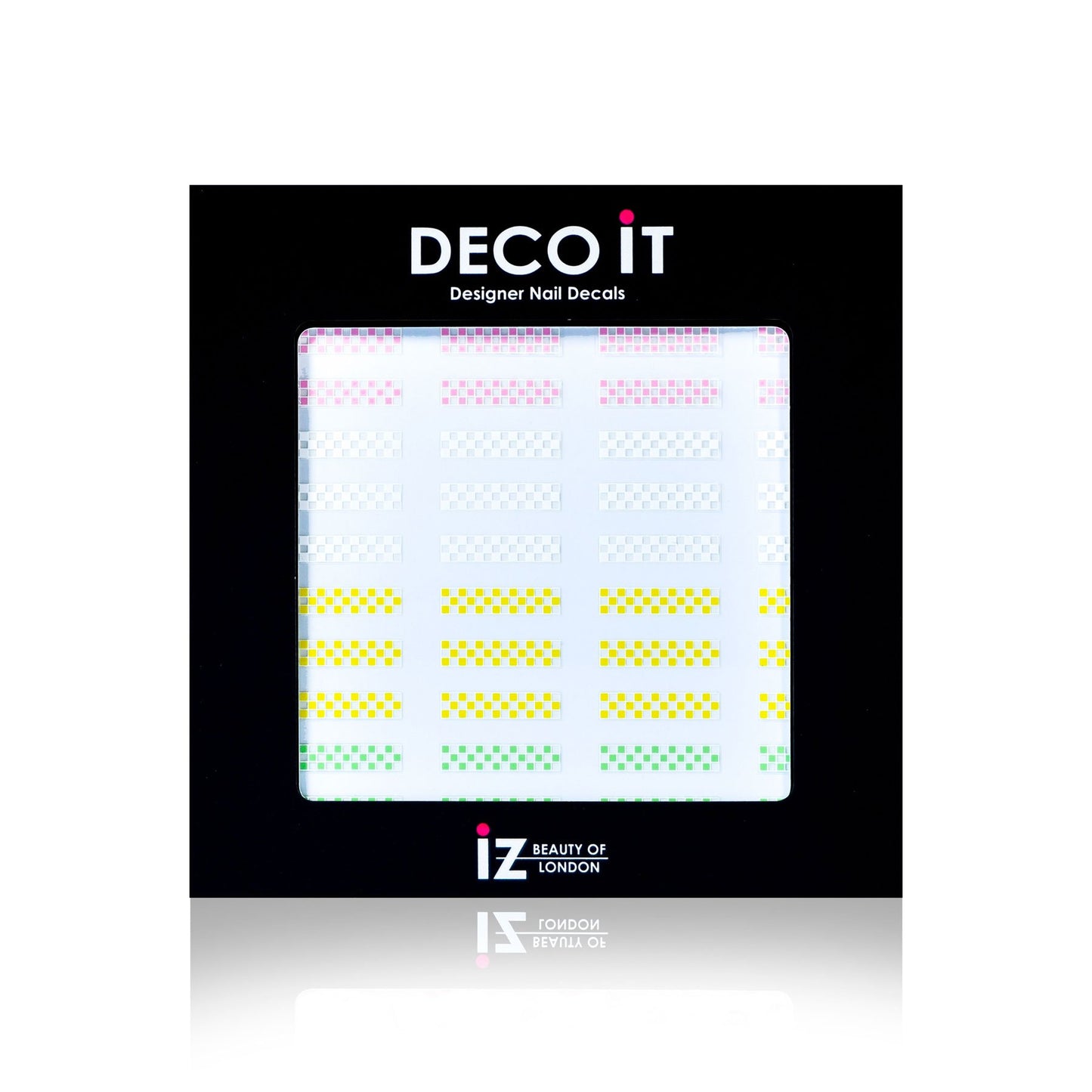 Pastel Checker Board Nail Decals