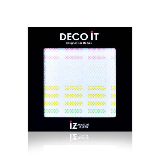 Pastel Checker Board Nail Decals