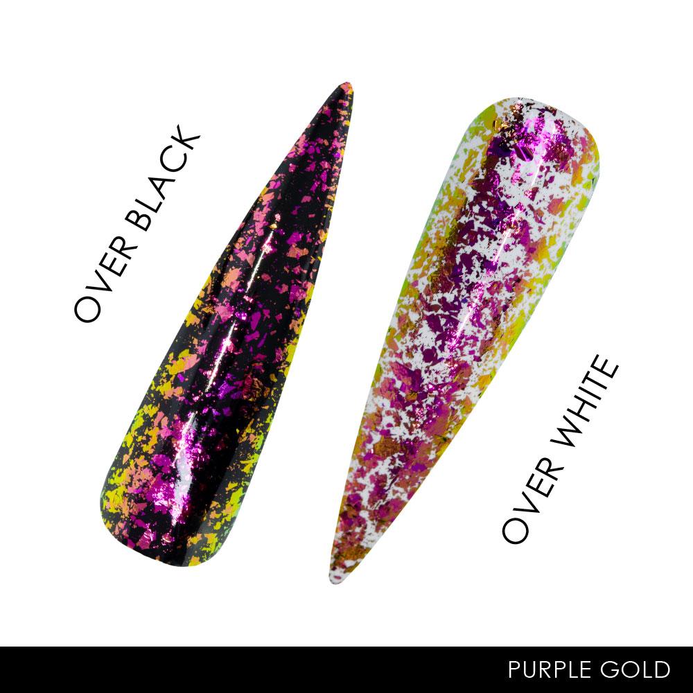 Purple Gold Chameleon Chrome Flakes