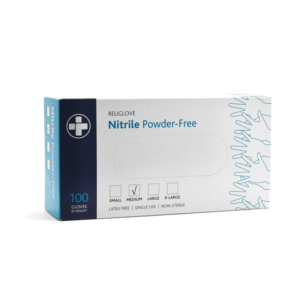 Powder Free Nitrile Gloves | Medium