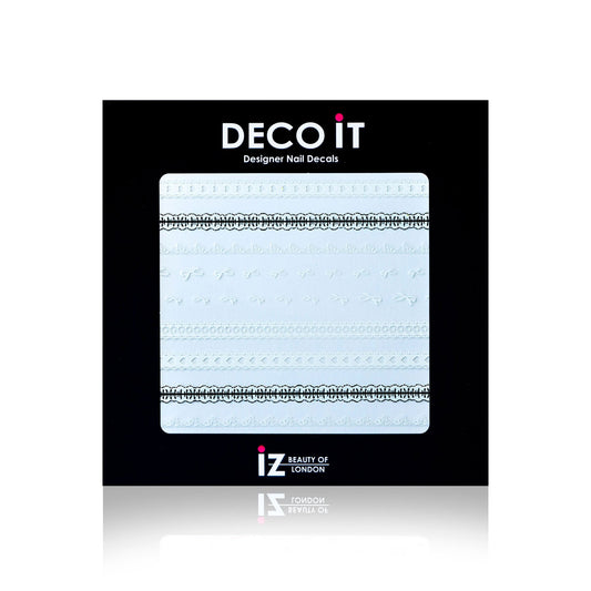 Vintage Bow Lace Nail Decals