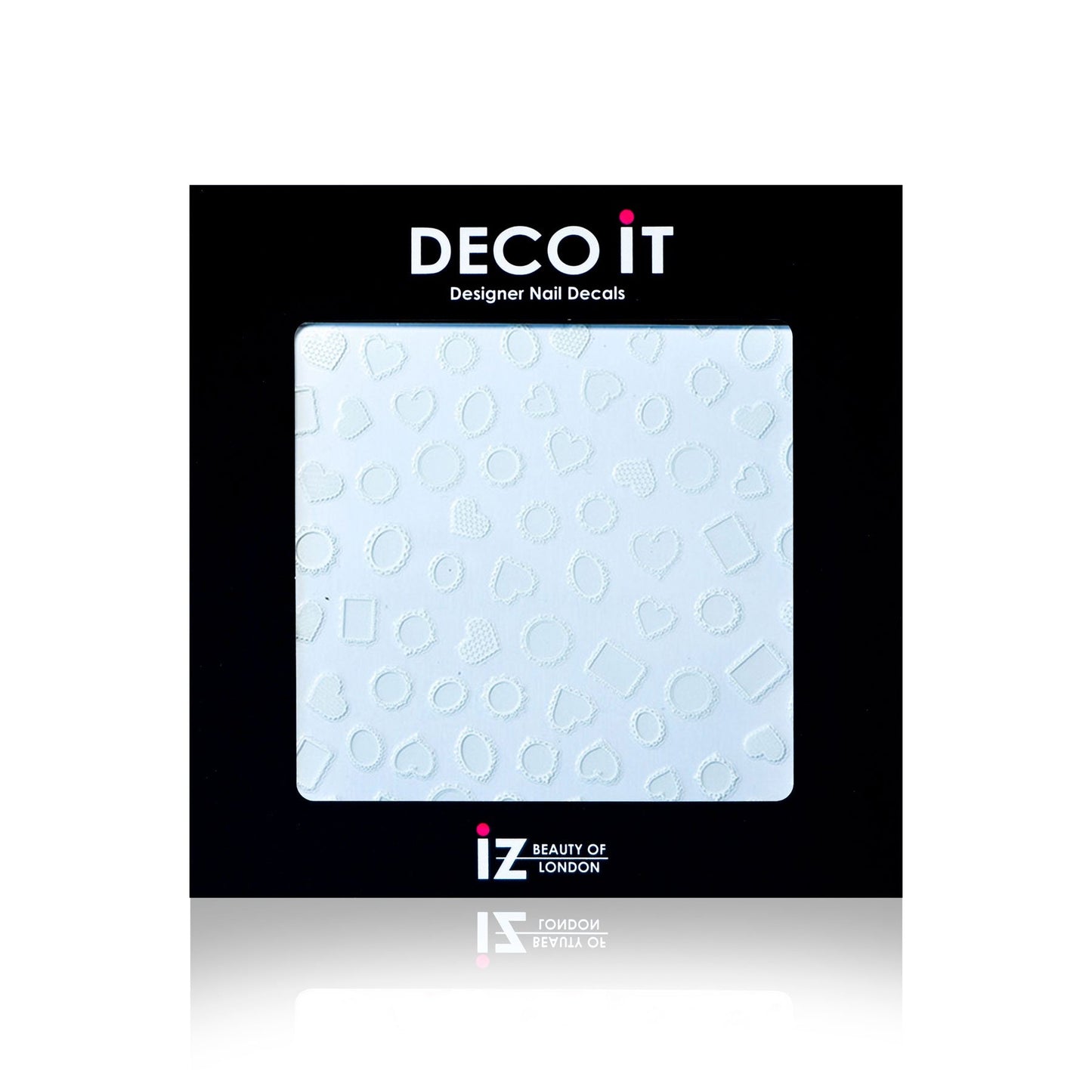 Vintage Frame White Nail Decals