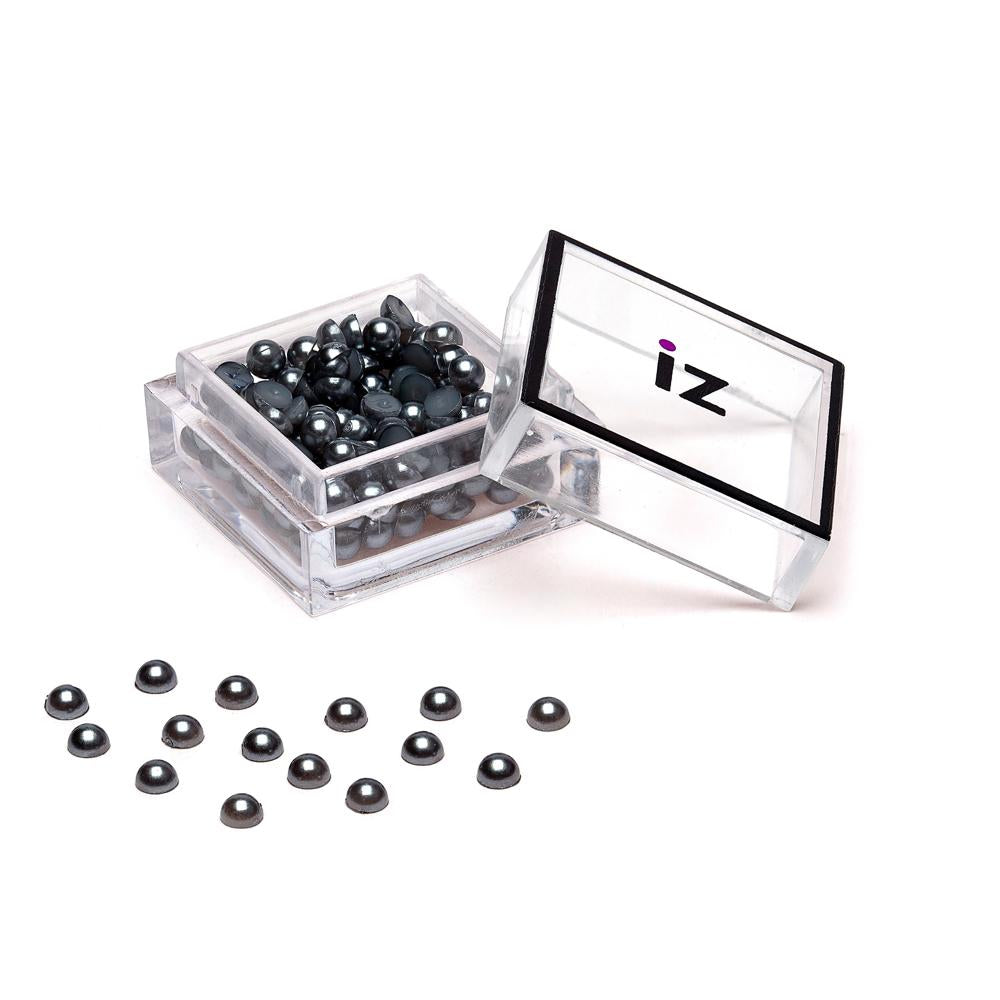 Medium Grey Pearl Nail Studs 50pcs