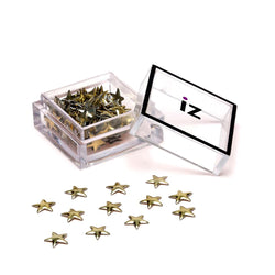  Gold Star Nail Studs 30pcs