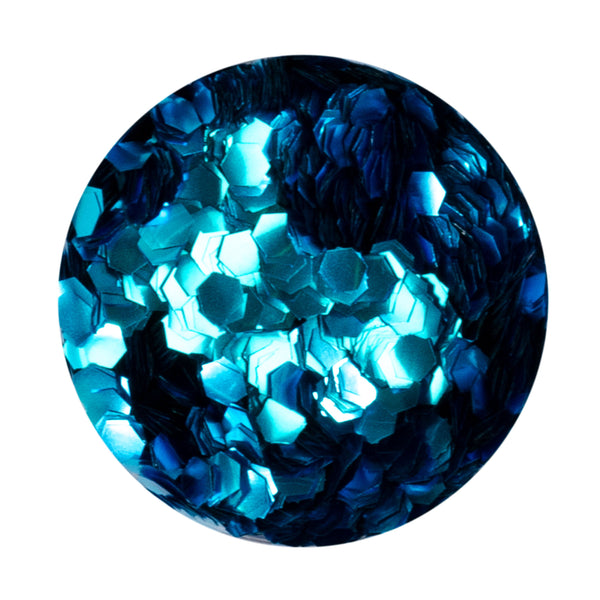 Azure Hexagon Biodegradable Glitter