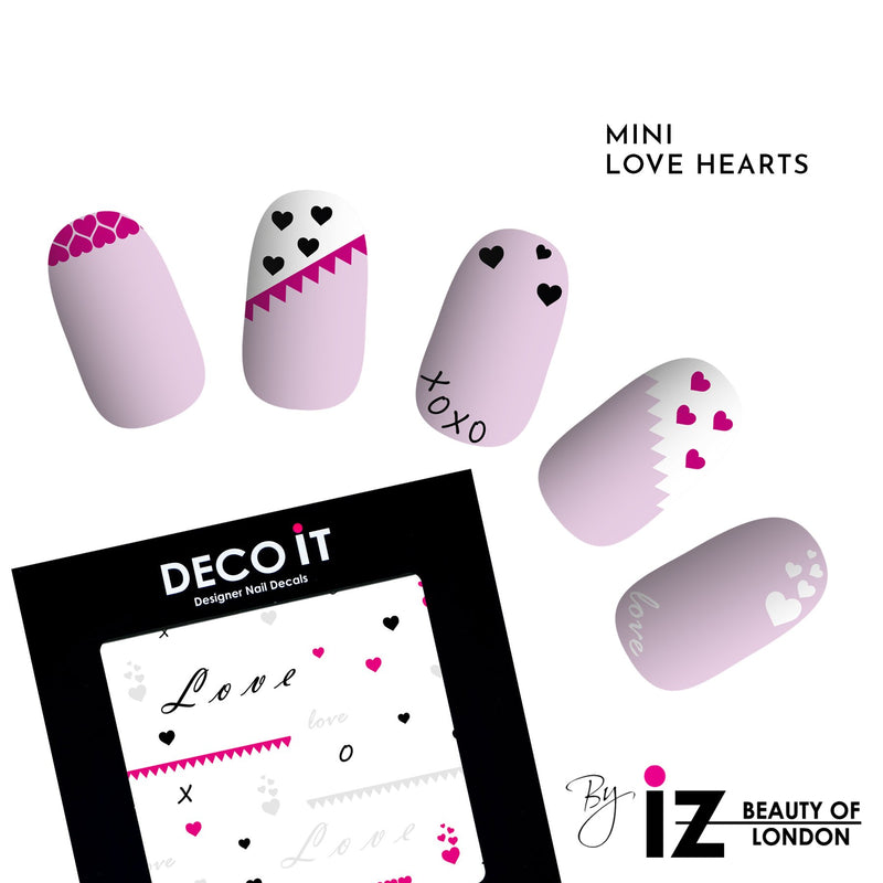 MINI Love Hearts Nail Decals