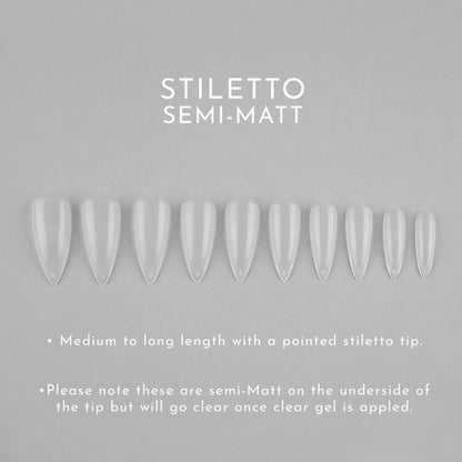 Clear Whole Nail Tips | Stiletto