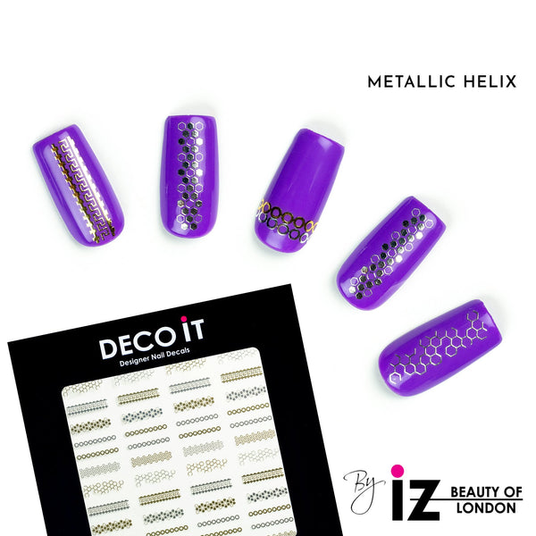 Metallic Helix Nail Decals