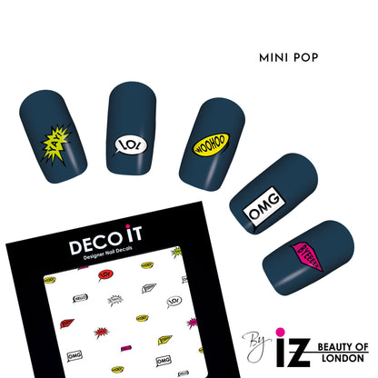 MINI Pop Art Nail Decals